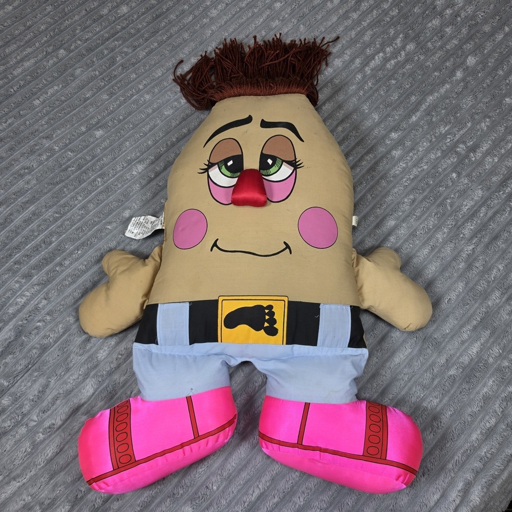 Vintage PILLOW PEOPLE Stuffed Toy 1985 24" Big Footsteps Plush PSE Marketing
